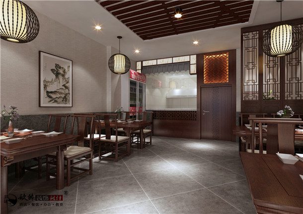 惠农丰府餐厅设计|整体风格的掌握上继承我们中式文化的审美观