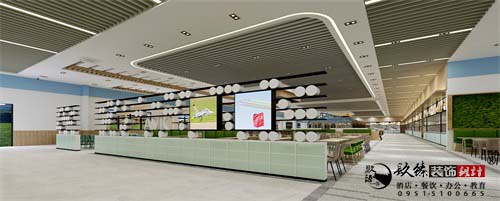 惠农维润生物科技员工餐厅设计方案|惠农员工餐厅设计装修公司