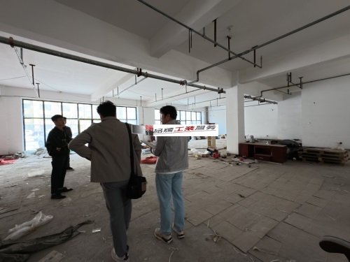 惠农设计装修公司|惠农枫乐餐厅设计装修项目现场勘察
